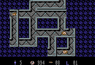 Insector Hecti in the Inter Change (Commodore 64) screenshot: Open up the circuit.