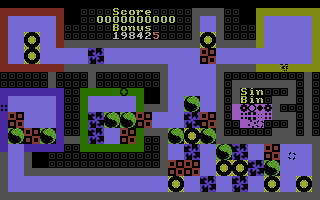 Oblido (Commodore 16, Plus/4) screenshot: Move the counters.