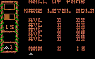 Australo Piticus Mechanicus (Amiga) screenshot: High score table