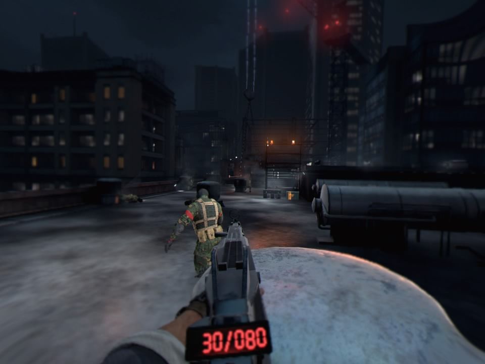 Bravo Team (PlayStation 4) screenshot: Reaching the rooftop