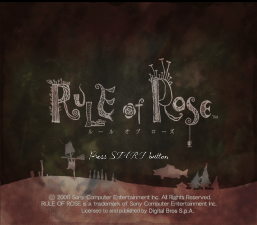Rule of Rose (PlayStation 2) screenshot: Title screen