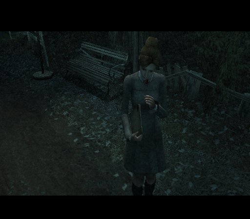 Rule of Rose (PlayStation 2) screenshot: The short in-game intro shows Jennifer alone on the road