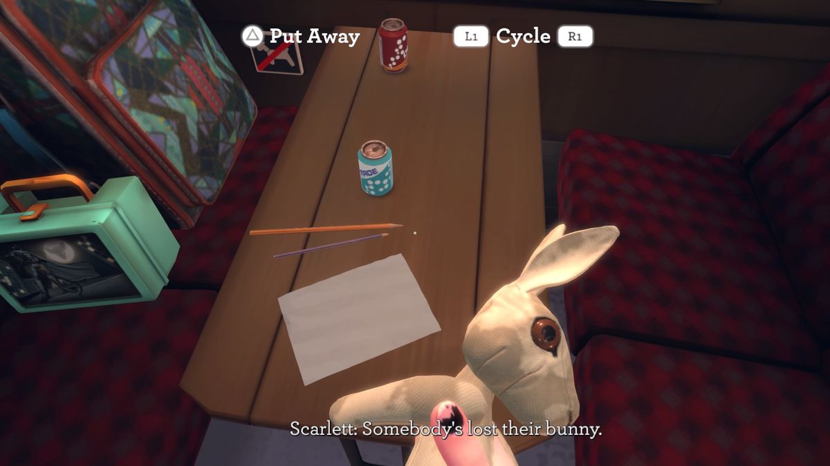 Blackwood Crossing (PlayStation 4) screenshot: There are lots of bunnies to find lying around