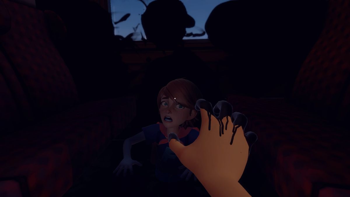 Blackwood Crossing (PlayStation 4) screenshot: Finn is lost to the darkness