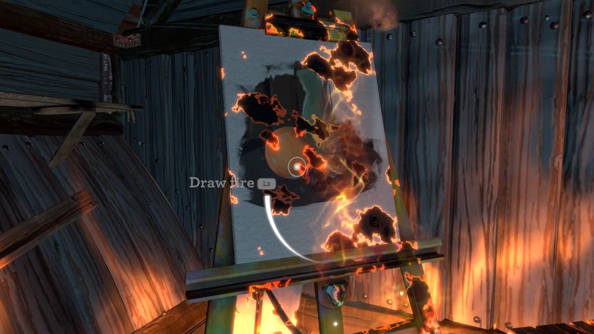 Blackwood Crossing (PlayStation 4) screenshot: Saving one thing means destroying some other