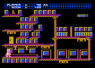 Beer Belly Burt's Brew Biz (Atari 8-bit) screenshot: More Crates