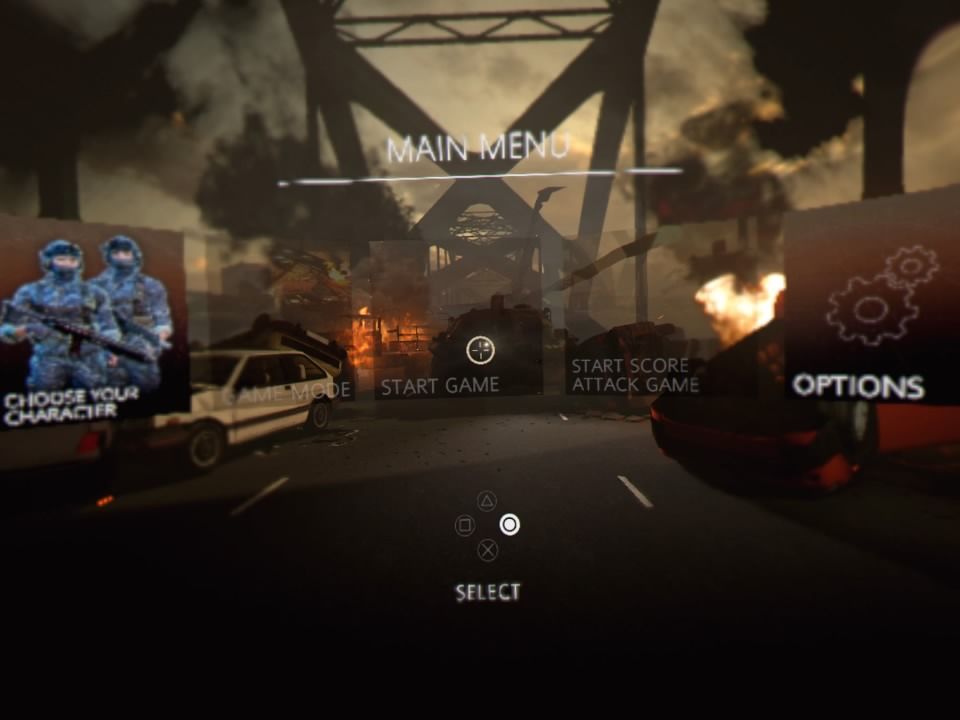 Bravo Team (PlayStation 4) screenshot: Main menu