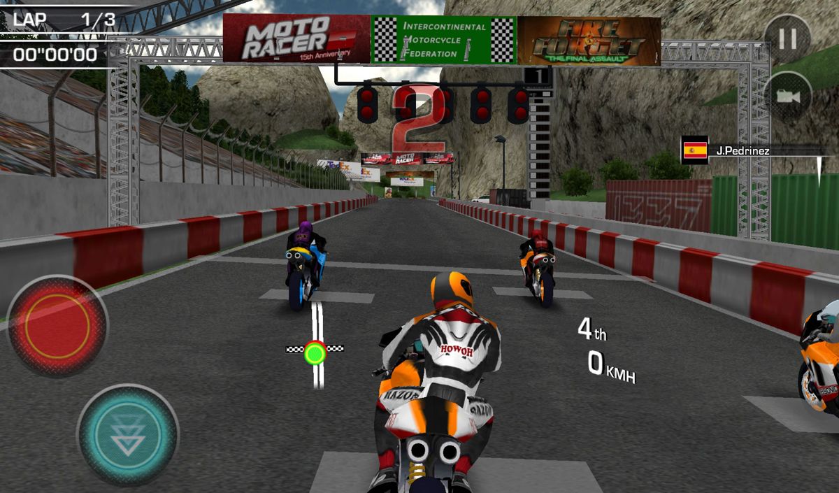 Screenshot of Moto Racer: 15th Anniversary (Android, 2011) - MobyGames