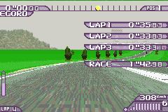 Moto Racer Advance (Game Boy Advance) screenshot: Race results for England