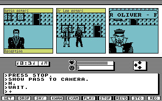 Kwah! (Commodore 64) screenshot: Meeting Dr Lee.