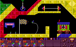 Screenshot of Lemmings 2: The Tribes (DOS, 1993) - MobyGames