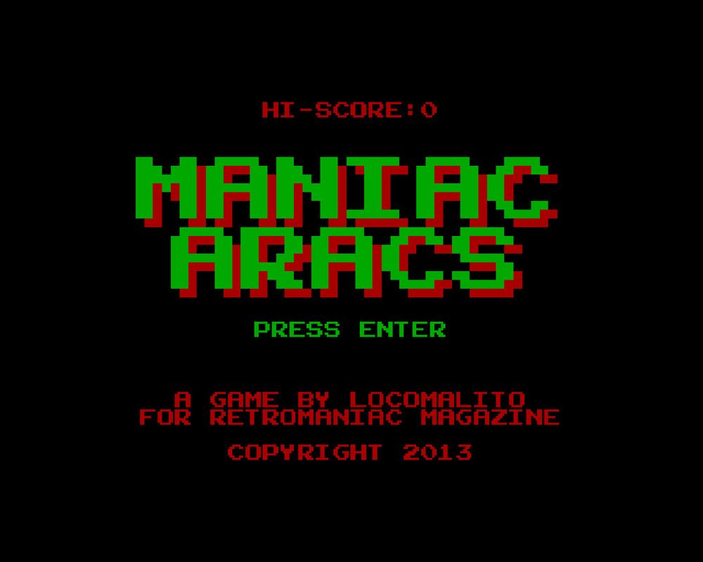 Maniac Aracs (2013) - MobyGames