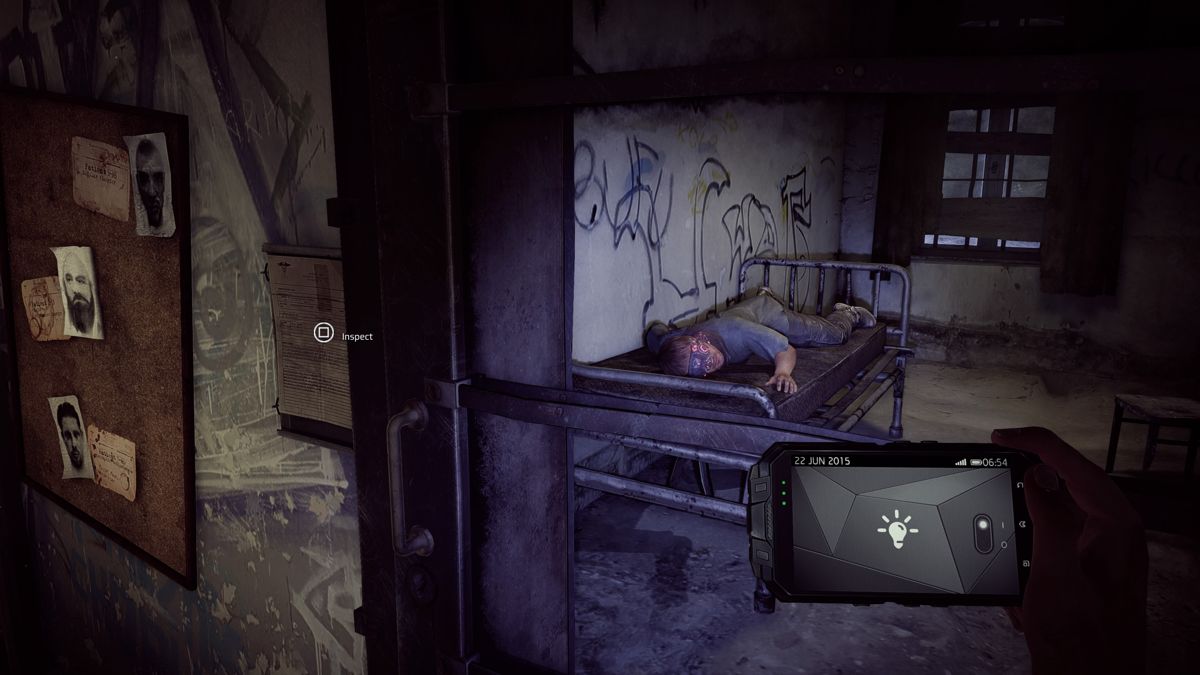 Get Even (PlayStation 4) screenshot: Scanning other inmates