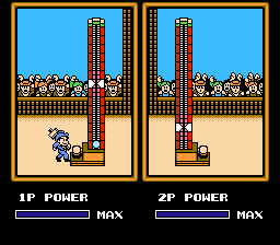 Cowboy Kid (NES) screenshot: Use a hammer