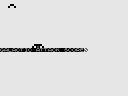 Cassette 50 (ZX81) screenshot: Galactic Attack