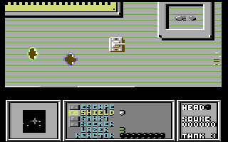 Lifeforce (Commodore 64) screenshot: Searching for FRC's.
