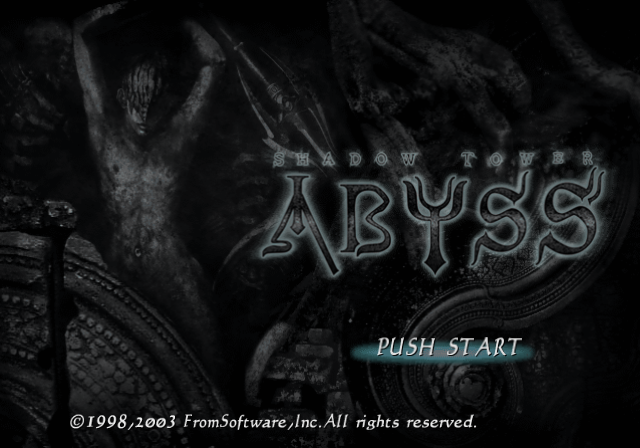 Shadow Tower: Abyss (PlayStation 2) screenshot: Title screen