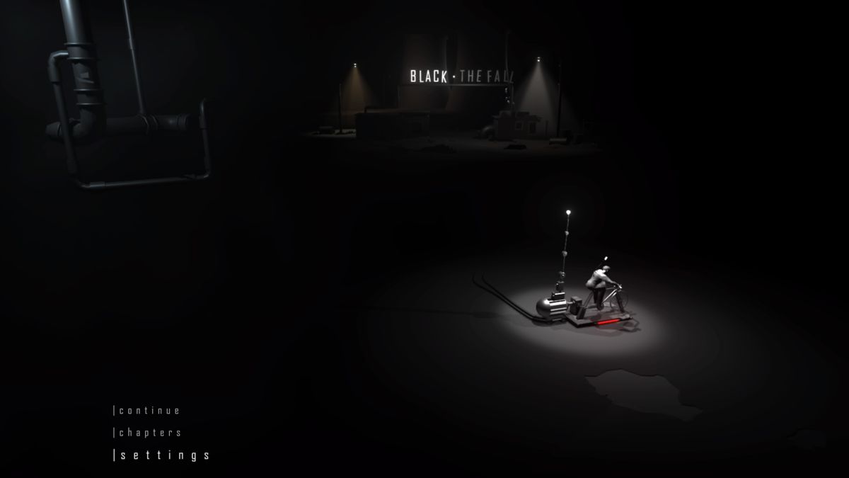 Black: The Fall (PlayStation 4) screenshot: Main menu