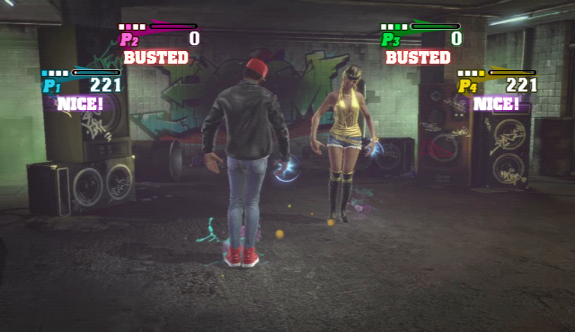 The Hip Hop Dance Experience (Wii) screenshot: Over gameplay