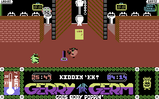 Gerry the Germ Goes Body Poppin' (Commodore 64) screenshot: Kidney.