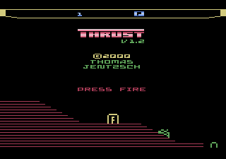 Thrust (Atari 2600) screenshot: Title screen