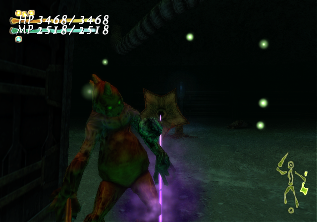 Shadow Tower: Abyss (PlayStation 2) screenshot: New area, old enemies... remember those incredibly annoying plants from the first Shadow Tower? Well, they are back with zombie support!..