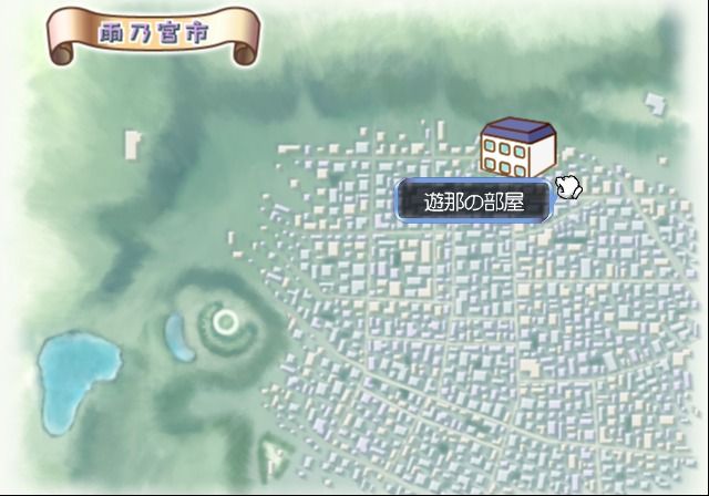 Close to: Inori no Oka (PlayStation 2) screenshot: Map lets you travel to certain locations.
