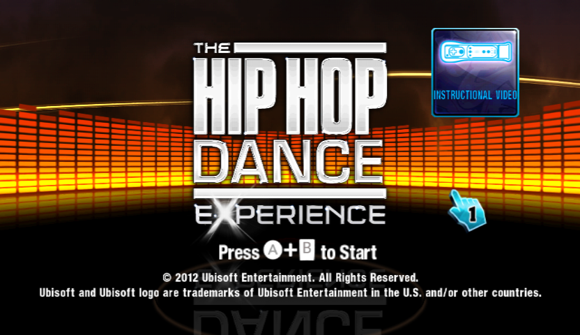 The Hip Hop Dance Experience (Wii) screenshot: Title Screen