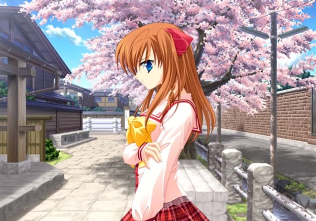 Sweet Honey Coming (PlayStation 2) screenshot: Asahi is having something up her sleeve.