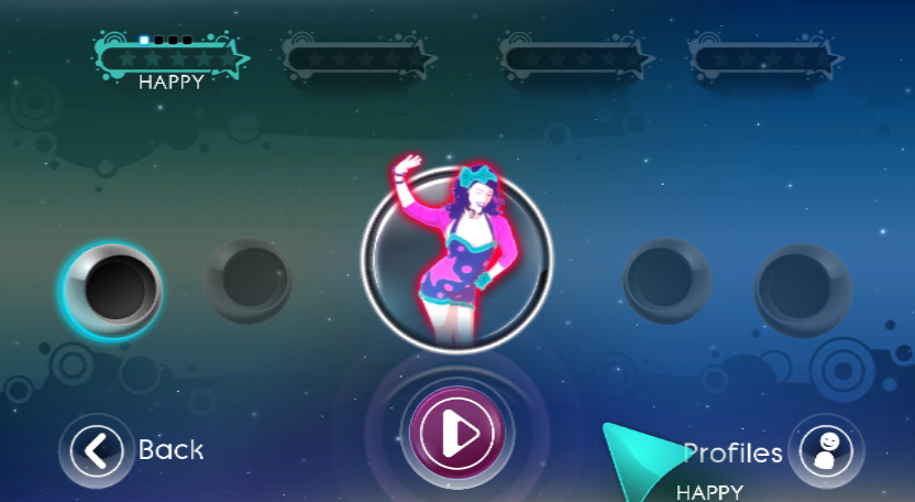 Just Dance: Greatest Hits (Wii) screenshot: Coach select screen (Solo)