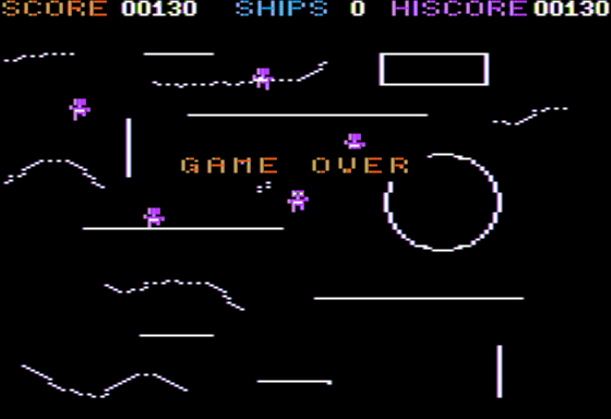 Lucifer's Revenge (Apple II) screenshot: Game Over
