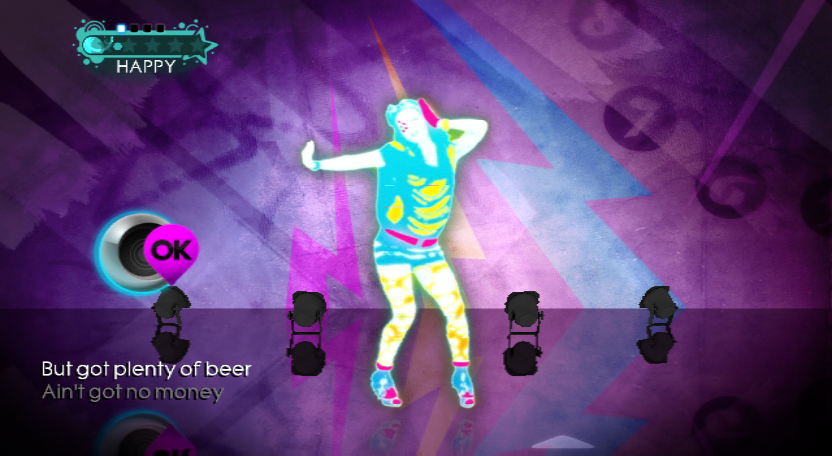 Just Dance: Greatest Hits (Wii) screenshot: Tik Tok gameplay