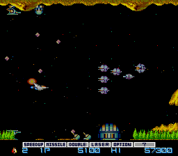 Screenshot of Gradius (TurboGrafx-16, 1985) - MobyGames