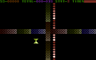 Frenesis (Commodore 16, Plus/4) screenshot: Protect the cross.