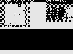 Cassette 50 (ZX81) screenshot: Star Trek