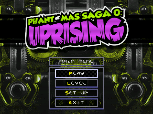 Phantomas Saga 0: Uprising (Windows) screenshot: Main menu