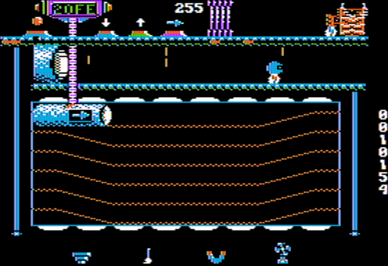 Willy Byte in the Digital Dimension (Apple II) screenshot: Transferring Data through RAM