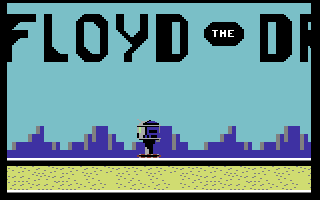 Floyd the Droid (Commodore 64) screenshot: Title Screen.