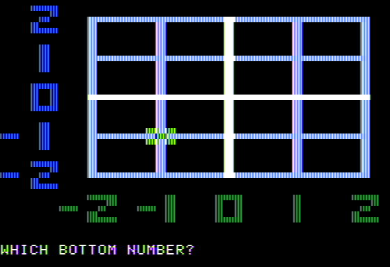 Bumble Plot (Apple II) screenshot: There he Goes