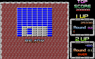 Giganoid (Amiga) screenshot: The floppy disk level