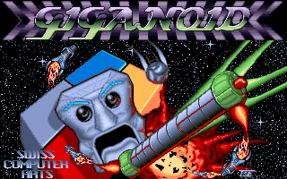 Giganoid (Amiga) screenshot: Title screen