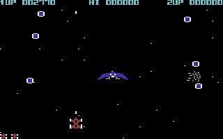 Eagle Empire (Commodore 64) screenshot: Blast the birds.