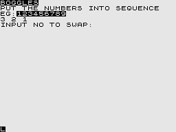 Cassette 50 (ZX81) screenshot: Boggles