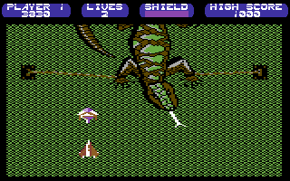 Killing Machine (Commodore 64) screenshot: End of level boss.