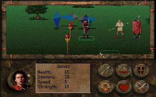Betrayal at Krondor (DOS) screenshot: Though constantly being ambushed, sometimes the enemy comes in the form of magical traps...