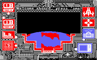 Xcel (Amstrad CPC) screenshot: Main playing area.