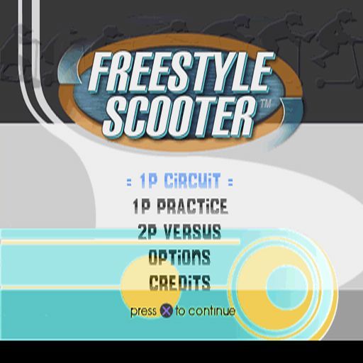 Razor Freestyle Scooter (PlayStation) screenshot: The main menu