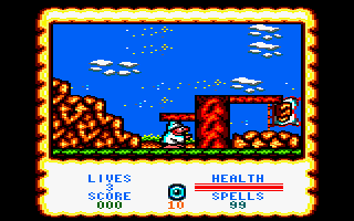 Wizard Willy (Amstrad CPC) screenshot: Lets go.