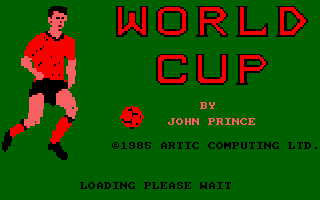 World Cup (Amstrad CPC) screenshot: Loading Screen.