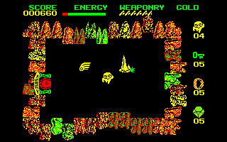 Wizard's Lair (Amstrad CPC) screenshot: Lets go.